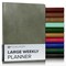 Gallery Leather Large Weekly Planner 2026, Elegantly Bound Calendar Planner and Notebook with Stylish Gold-Gilded Page Edges, 12 Months - 9.75 x 7.5 "